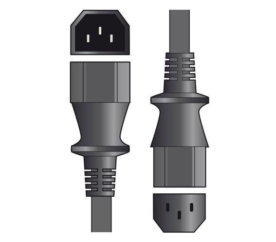 Mercury Mains Power Extension Leads IEC Plug - IEC Socket 2 meter