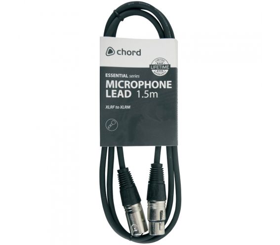 Chord Essential XLR Microphone Lead 1.5m