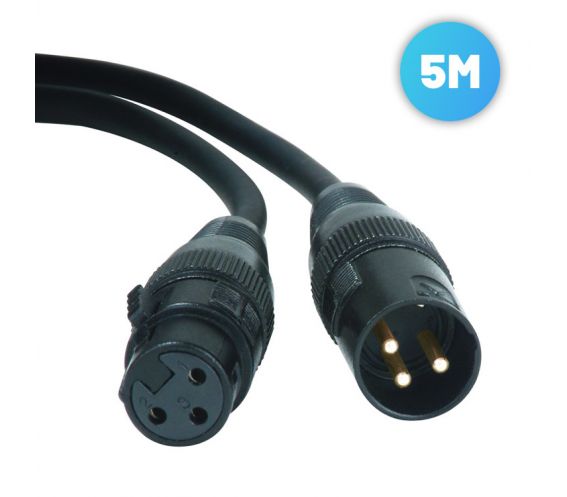 Accu-Cable 3 Pin XLR DMX Lighting Lead 5M