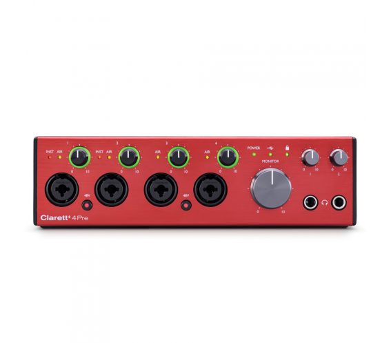 For music producers who want the best quality while recording and mixing audio, Clarett+ 4Pre is the studio-grade audio interface for PC or Mac.