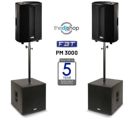 FBT ProMaxX PM 3000 Active PA System Package