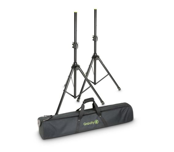 Gravity SP5212B Steel Speaker Stand Pair with Carry Bag