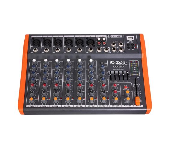 Ibiza Sound MX801 8 Channel Mixer