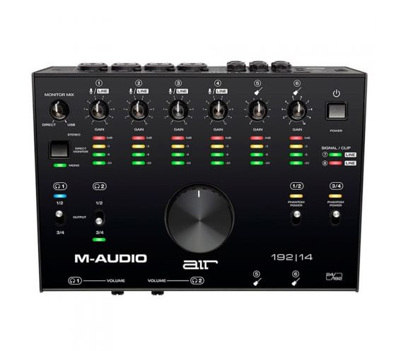M-Audio 192|14 USB Audio Interface Top