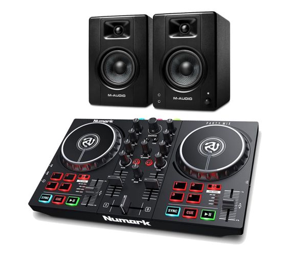 Numark Party Mix mk2 and Mackie CR4 Speaker DJ Package main image