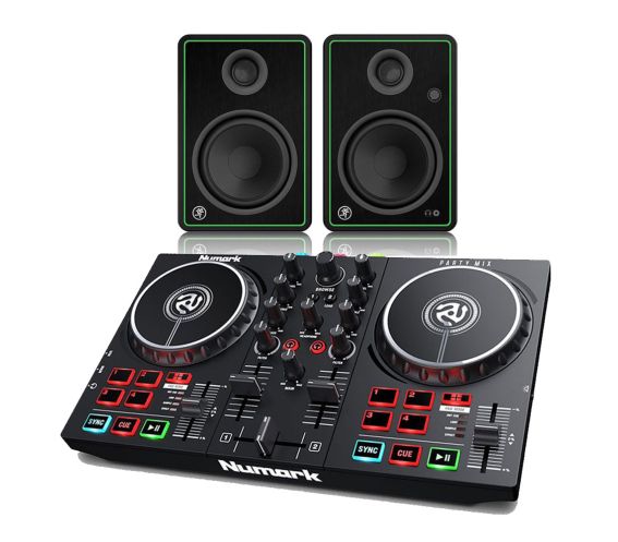 Numark Party Mix mk2 and Mackie CR4-X Speaker DJ Package main image