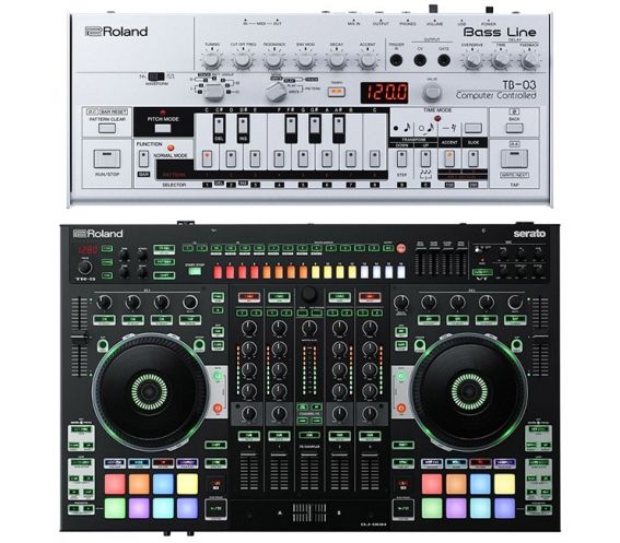 Roland DJ-808 DJ Controller + TB-03 Synthesiser DJ Equipment Package