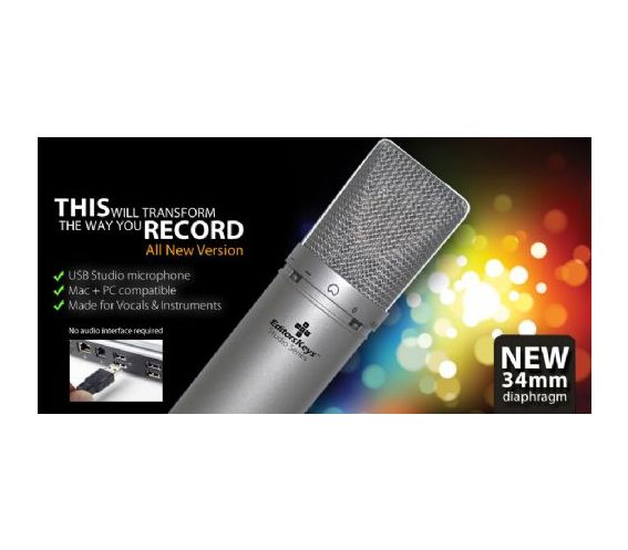 SL300 Condenser USB Microphone & Extras
