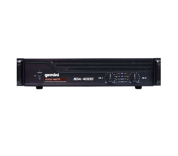Gemini XGA-4000 Professional 4000w Power Amplifier Front