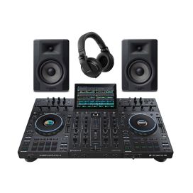Denon DJ Prime 4+ DJ Equipment Package Deal