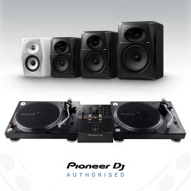 Pioneer PLX-500 Turntable, DJM-250Mk2 and VM Speakers Bundle