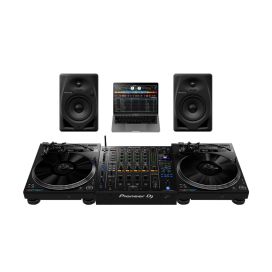 Pioneer DJ PLX-CRSS12, DJM-A9 and DM-50D Hybrid Turntable Bundle