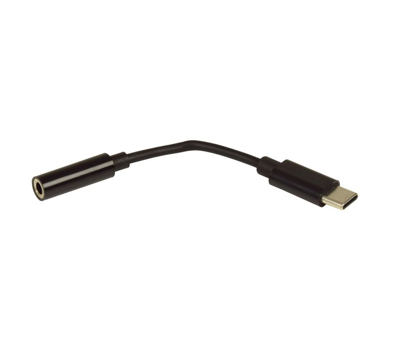 Adapter USB Type-C - Jack 3.5 mm + USB Type-C - white