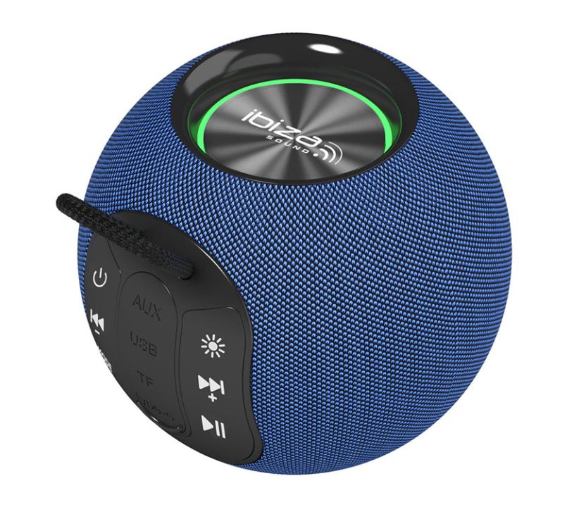 Ibiza Sound Boomy Powerful Portable Speaker with BT and TWS