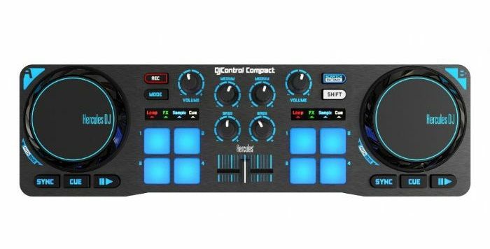 Hercules DJControl Compact USB Controller with Stand 