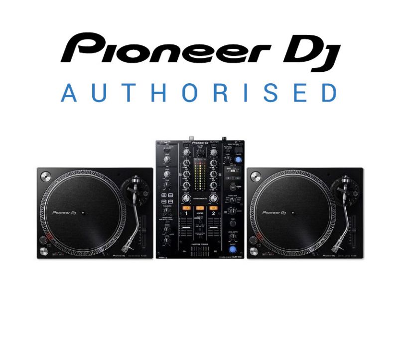 Pioneer DJ PLX-500 Turntable and DJM-450 Mixer Package