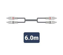 Citronic Twin RCA-Twin RCA Audio Cable 6.0m