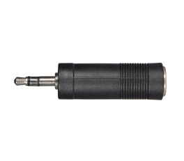 QTX Adaptor 3.5mm Stereo Jack Plug – 6.3mm Stereo Jack Socket