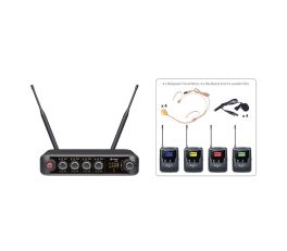 Chord XU4 Quad Bodypack UHF Microphone System