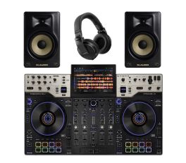 Denon DJ Prime 4 G2, M-Audio Forty Eighty and HDJ-X5 Package Deal