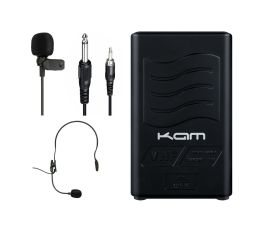 173.8MHz Wireless Operating Frequency
Lavalier Microphone for Spoken Word Applications
Headset Microphone for Presentations
3.5mm to 1/4'' Jack Cable for Guitars/Instruments
Powered Via a Single 9V Battery