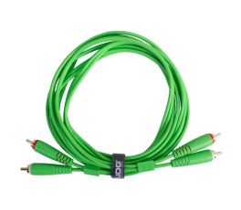 UDG 2 x RCA - 2 x RCA Cable Straight 1.5m Green