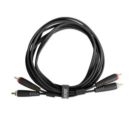 UDG 2 x RCA - 2 x RCA Cable Straight 1.5m Black