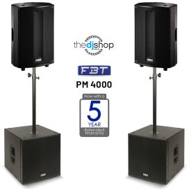 FBT ProMaxX PM 4000 Professional Active PA System Bundle