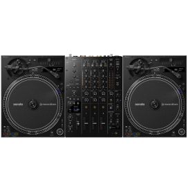 Pioneer DJ PLX-CRSS12 and AlphaTheta DJM-V5 Bundle