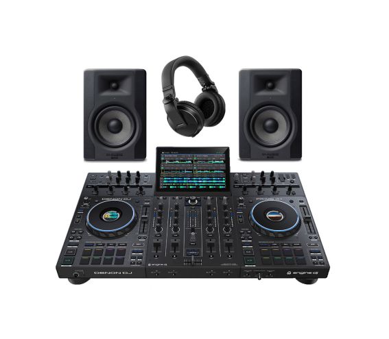 Denon DJ Prime 4+ BX5 and HDJ-X5 Package Deal