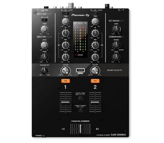 Pioneer DJM-250 DJ Mixer Top