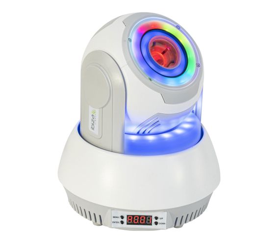 STAR-SPOT-WH 30W RGBW SPOT MOVING HEAD WITH 7 GOBOS & 3 LED RINGS