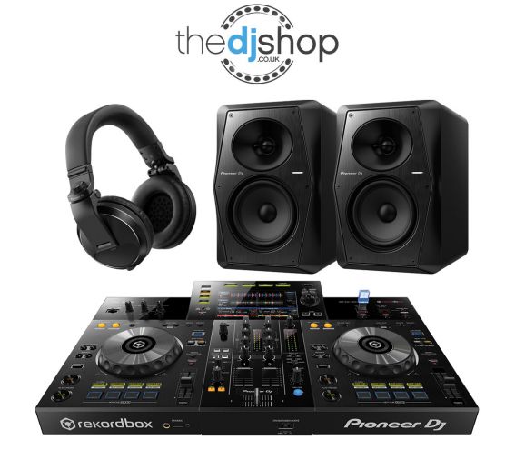 Pioneer XDJ-RR DJ Controller, VM-50 Speakers, HDJ-X5 Headphones