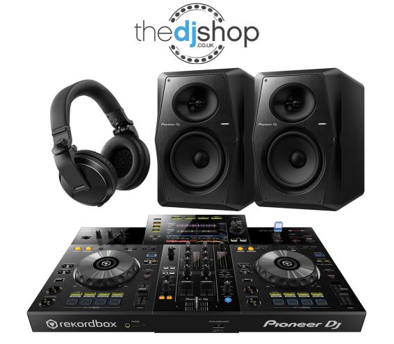 Pioneer XDJ-RR DJ Controller, VM-70 Speakers, HDJ-X5 Headphones