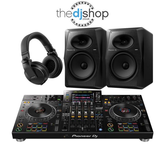Pioneer XDJ-XZ DJ Controller, VM-80 Speakers, HDJ-X5 Headphones