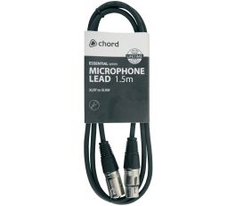 Chord Essential XLR Microphone Lead 1.5m