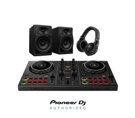 Pioneer DDJ-200 DJ Controller Bundle with DM-40ds and HDJ-X5 Headphones