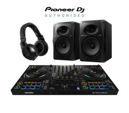 Pioneer DJ DDJ-FLX10 & VM-80 (Pair) & HDJ-X10 Bundle