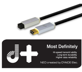 Neo/Oyaide D+ Firewire 6pin-6pin (400Mbps-400Mbps) 1M
