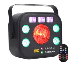 FULLMOON 5-IN-1 DMX LIGHT EFFECT WITH WASH, UV, RG LASER, STROBE & ASTRO