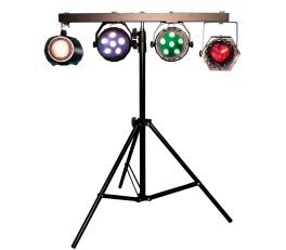 FXLAB Mobile DJ LightingKit with 4 LED Lighting Effects, T-Bar lighting stand and Sound to Light Mode
Product code:G017KC