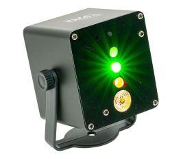 Ibiza Light TINYLED-LASRGB Battery-Powered 3W RGB LED & Laser Effect
