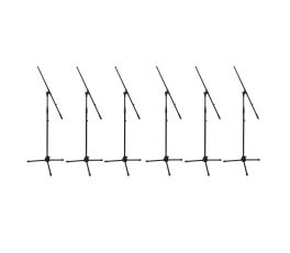 Ultimate Support JSMCFB6PK Mic Stand x6
