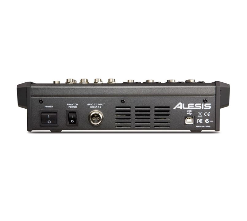 Alesis MultiMix 8 USB FX 8 Channel Mixer with Effects DJ Equipment
