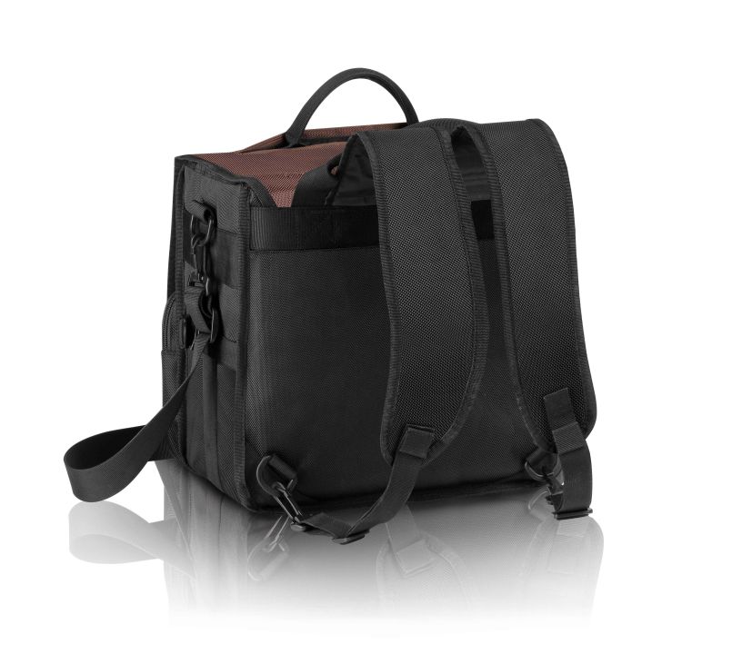 High Quality Multi Purpose Technics Back Bag - Black / Red Logo