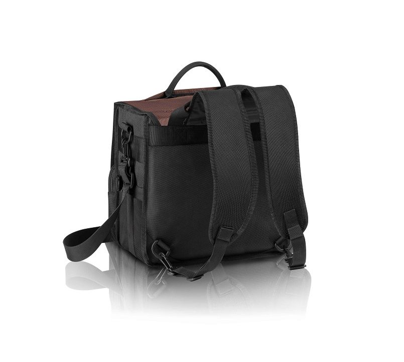 High Quality Multi Purpose Technics Back Bag - Black / Silver Logo