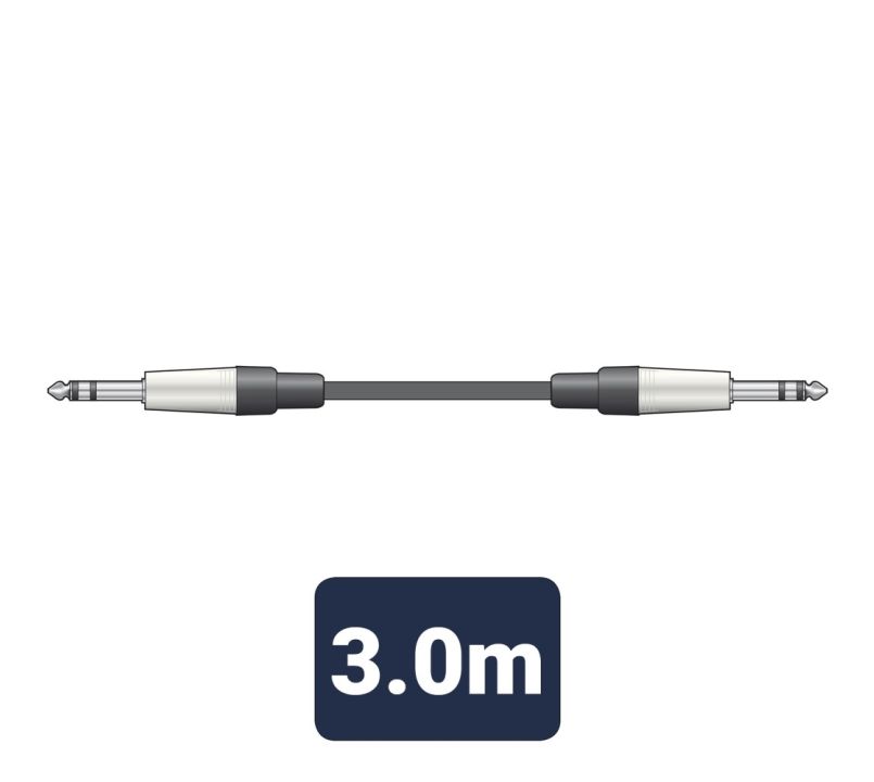 Citronic Classic Audio Lead 6.3mm Jack - 6.3mm Jack 3.0m 190.003UK