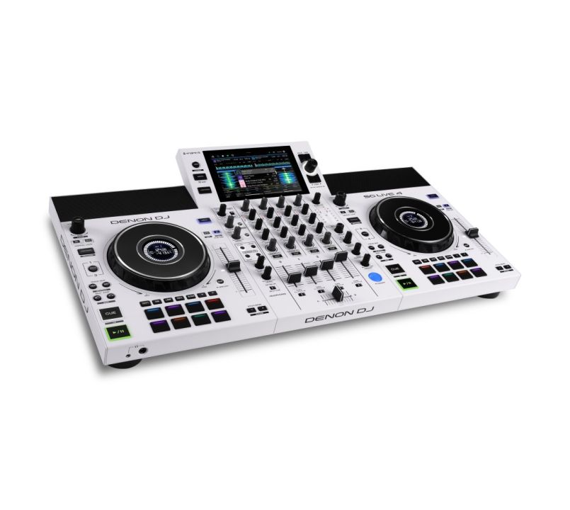 Denon DJ SC LIVE 4 White - 4-Deck Standalone DJ Controller