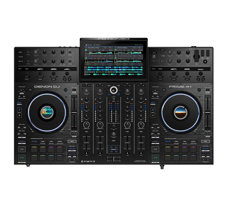 Denon CDJ Mixer セット Denon DJ Prime 4+ BX5 and HDJ-X5 Package Deal