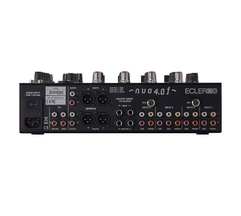 Ecler NUO 4.0F 4 Channel Analogue DJ Mixer - Black